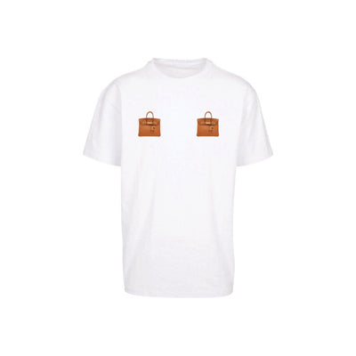 Birkin Boobs White/Tan T-shirt