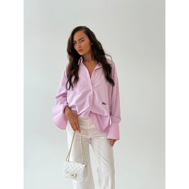 Candy Pink striped shirt