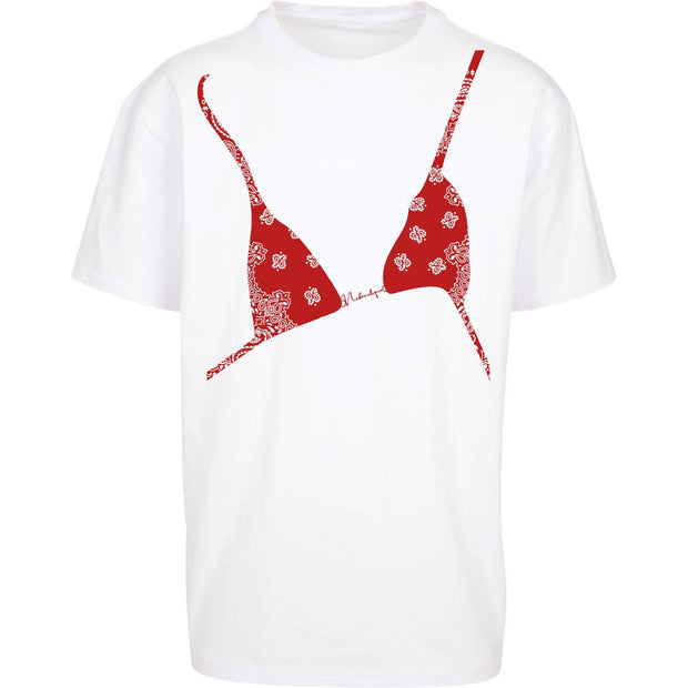 Bikini paisley T-shirt Red