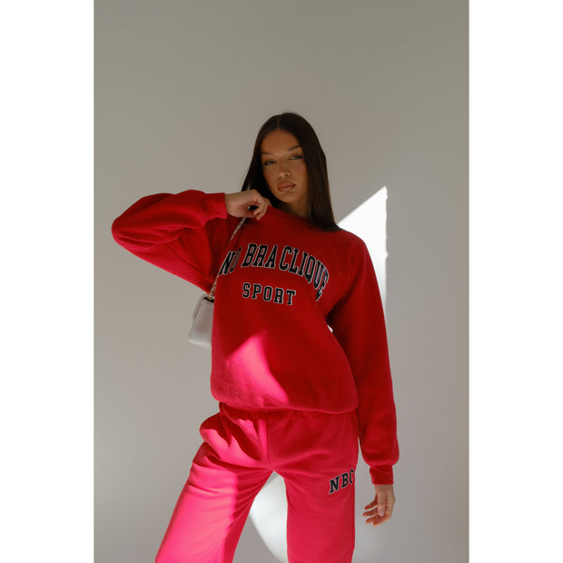 NBC Varsity sport Navy/Red Sweater