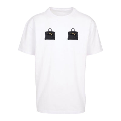 Birkin Boobs White/black T-shirt