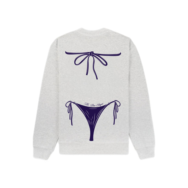 Grey/ navy bikini sweater