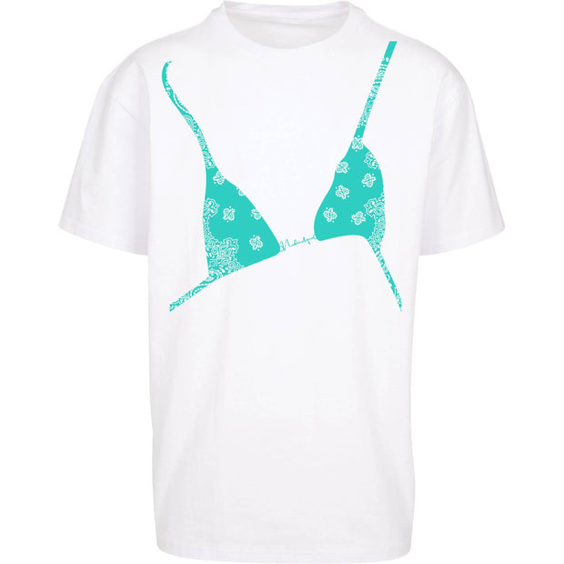 Bikini paisley T-shirt Turquoise