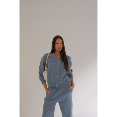 Blue Dusk Cardigan Tracksuit