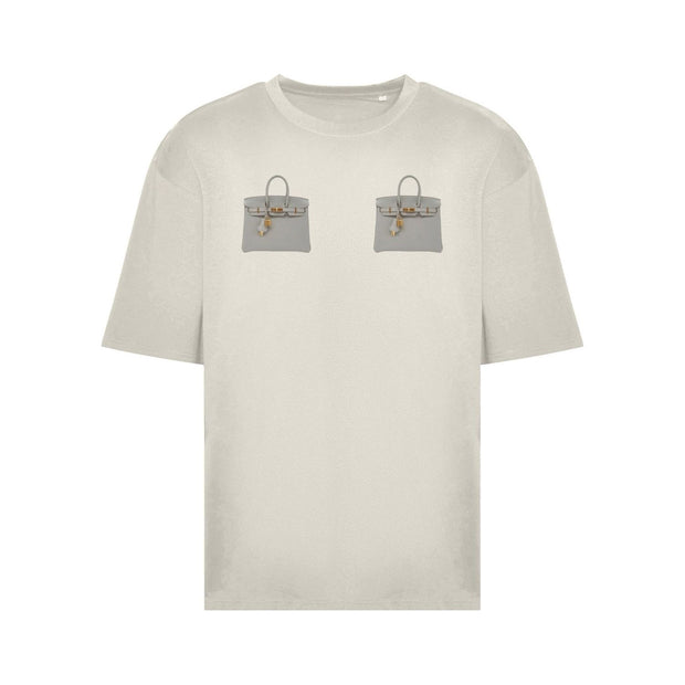 Birkin Boobs Stone/grey T-shirt