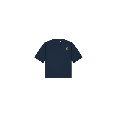 “C” Boxy Navy T-Shirt