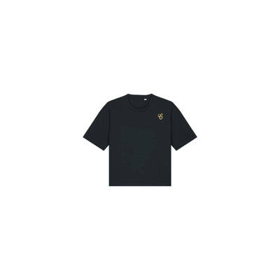 “C” Boxy Black T-Shirt