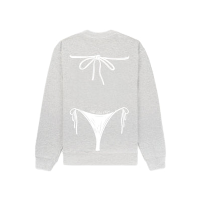 Grey/ white bikini sweater