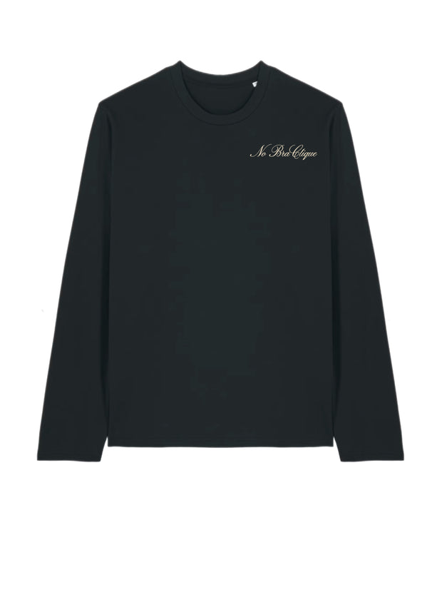 Long sleeve black/cream bikini T-shirt
