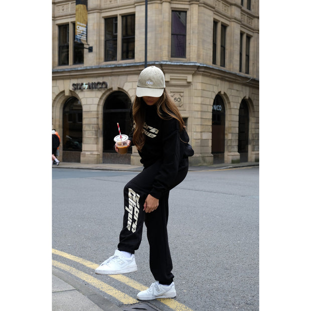 Retro black/ cream jogger