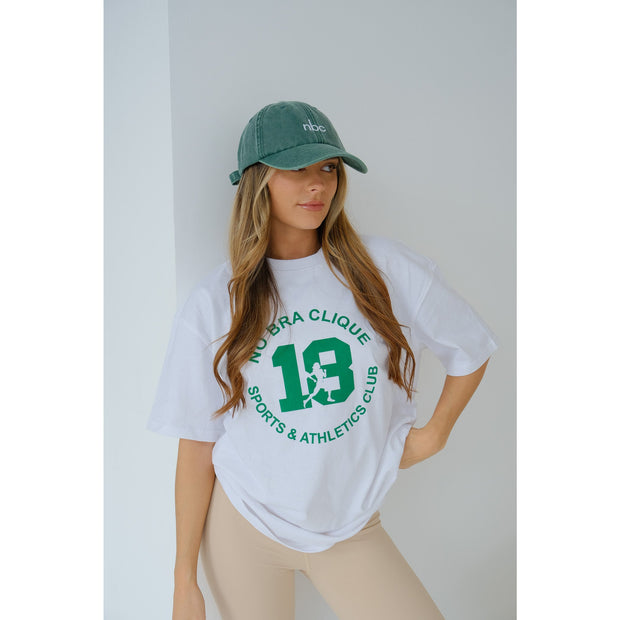 Sports & Athletics club white T-Shirt