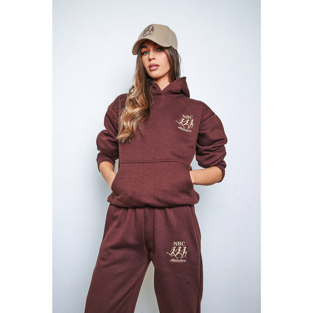 NBC Athletics hood- Chocolate